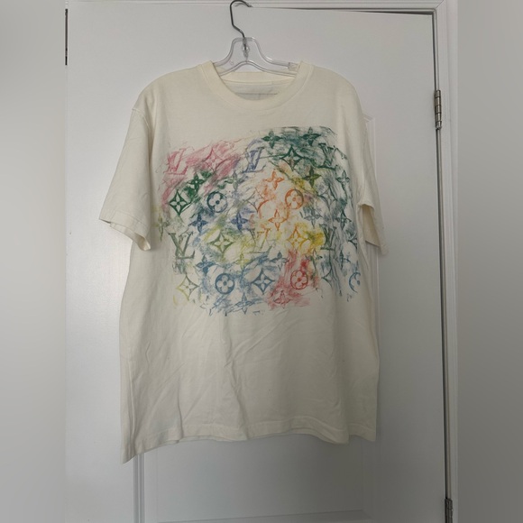 Louis Vuitton Watercolor Monogram T-Shirt – Multicolor Graphic Tee  – Rare - Picture 1 of 6
